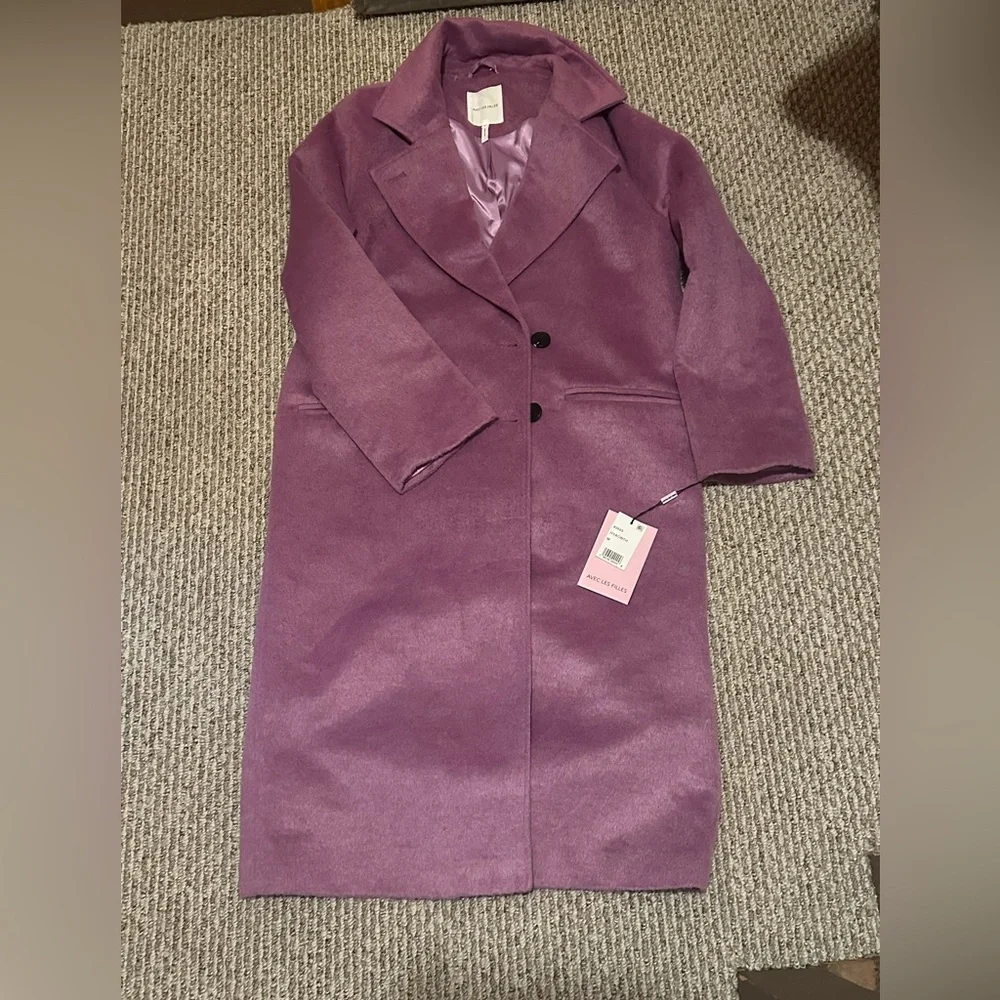 NWT Avec Les Filles Lavender Coat - Picture 8 of 13